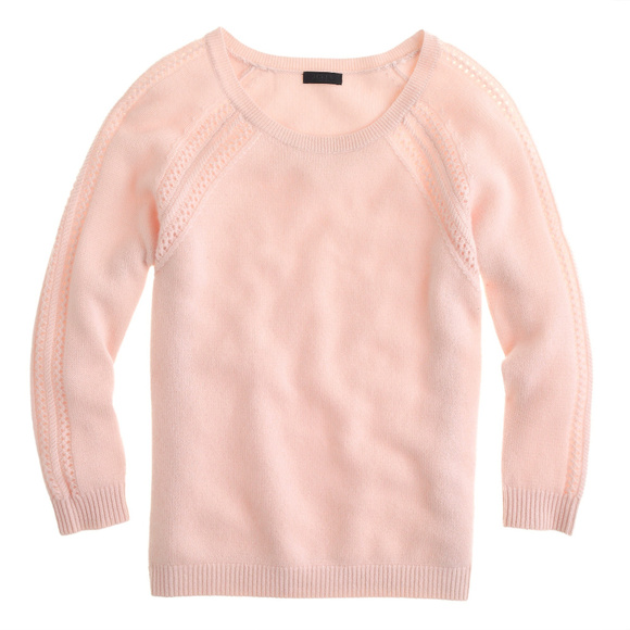 J. Crew Sweaters - J.Crew Collection Raglan Open Stitch Cashmere Med